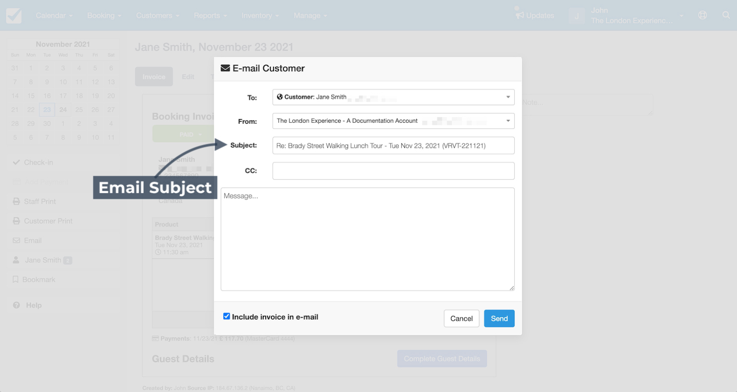 Email Subject
