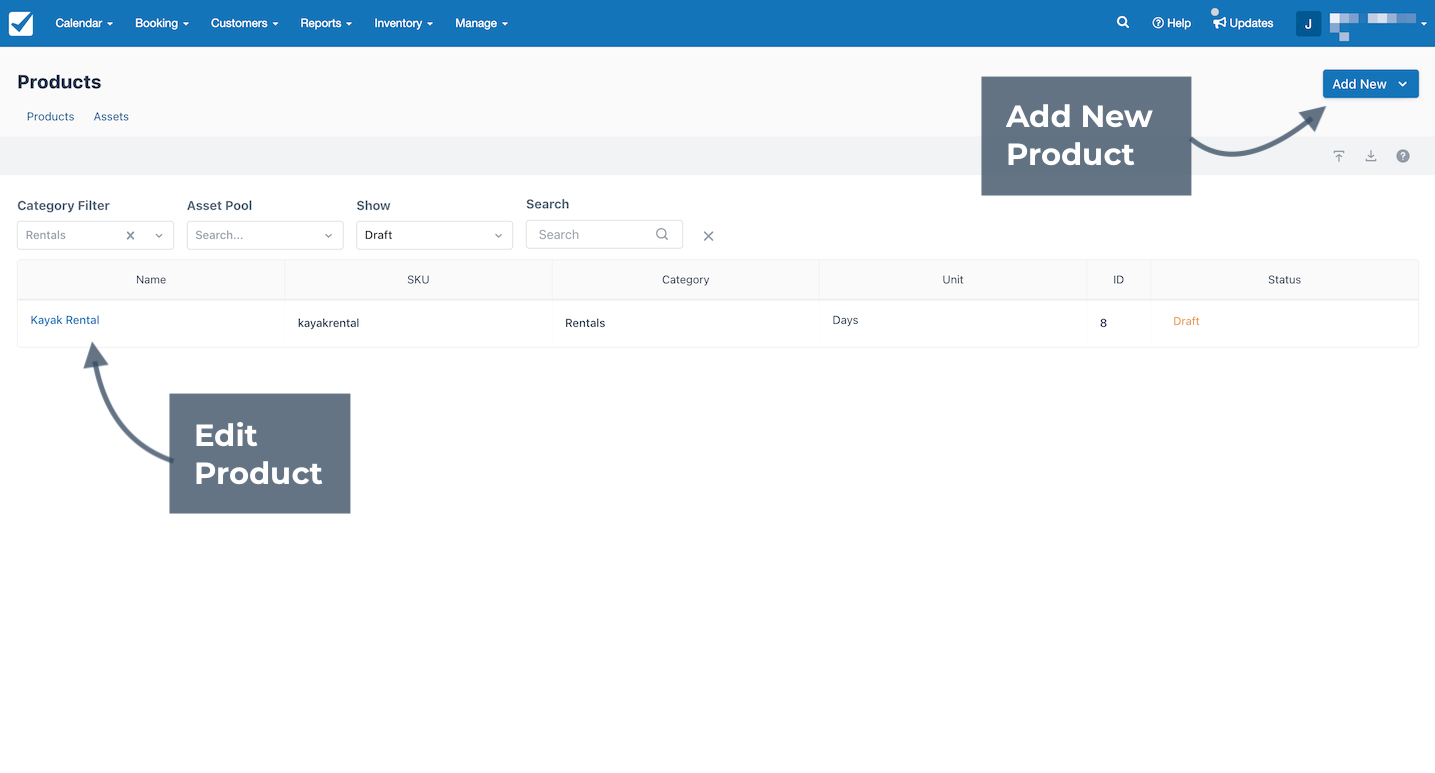 Add or Edit a product
