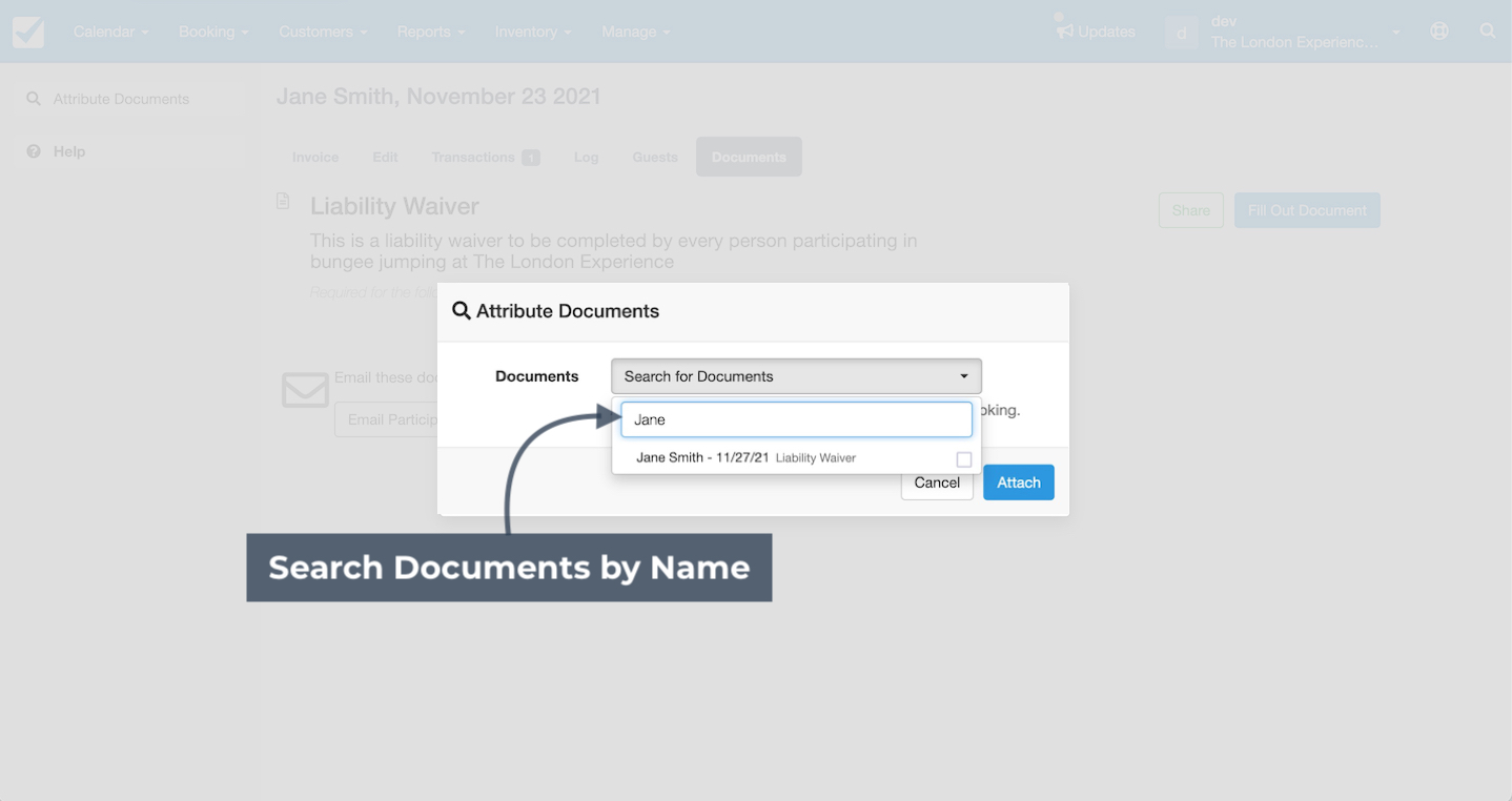 Waivers Search by Name