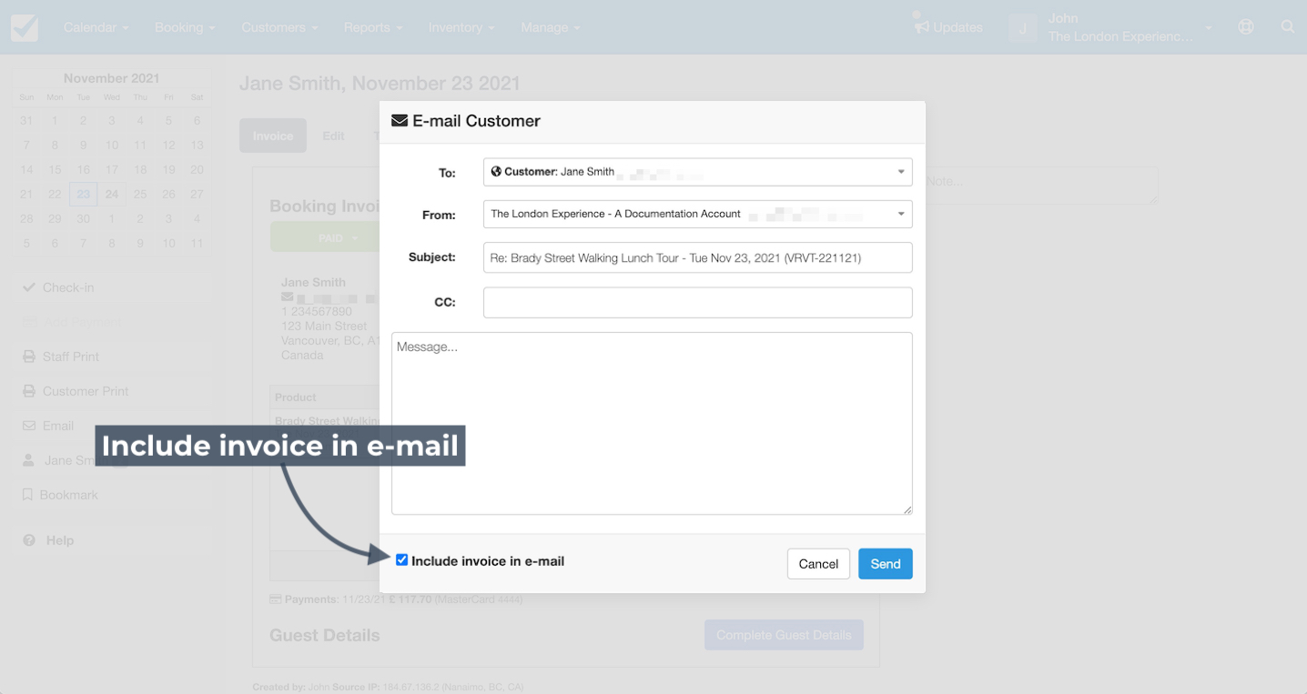 Email Invoice