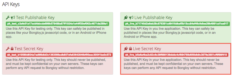 Live Secret Key