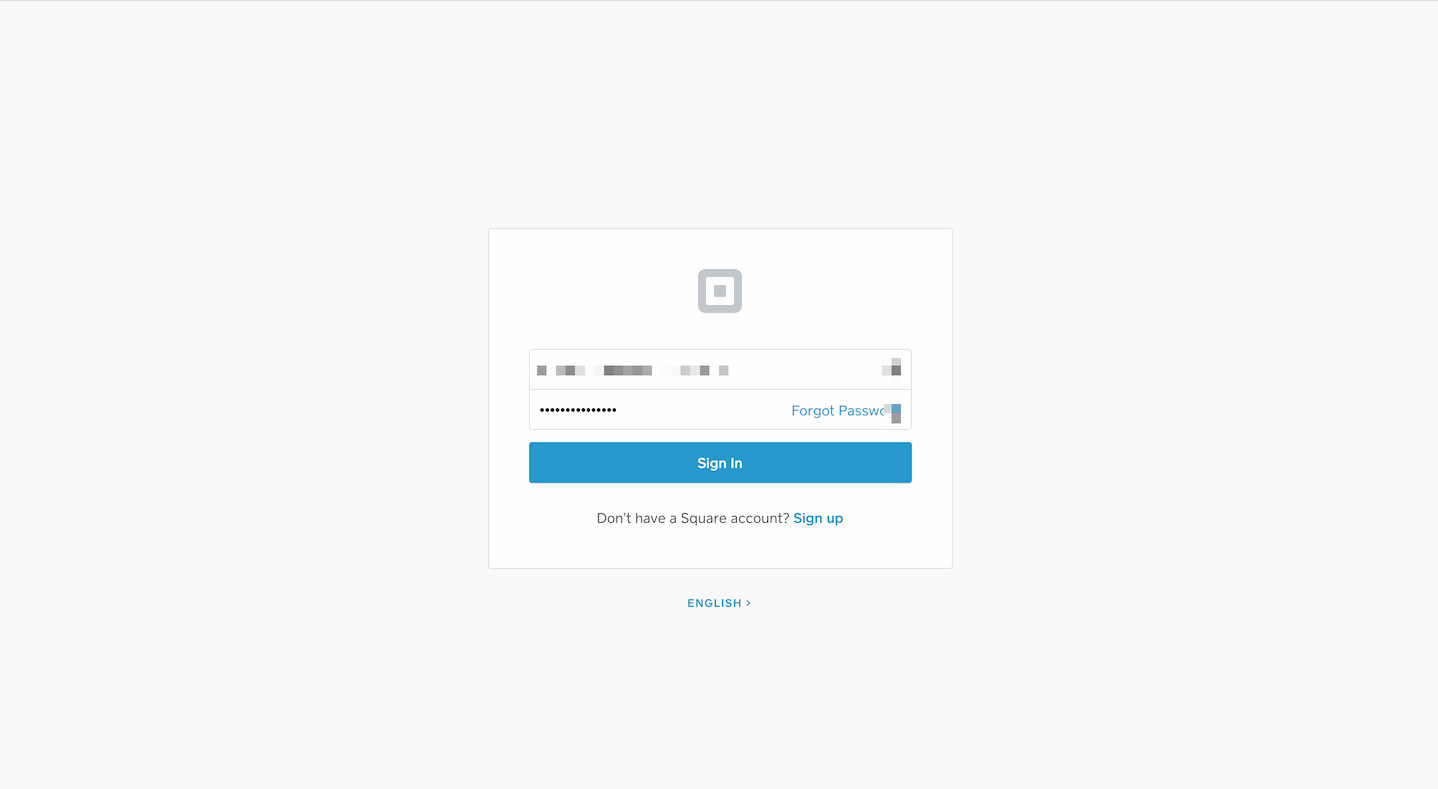 Square Login