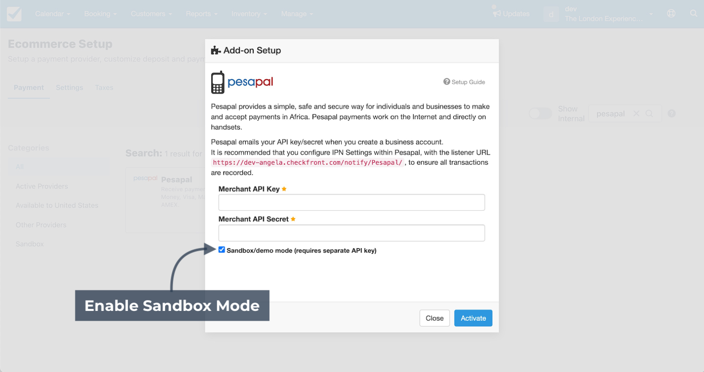 Pesapal Sandbox