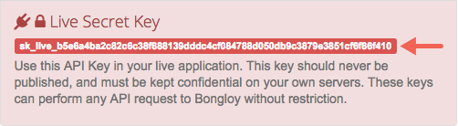 Live Secret Key