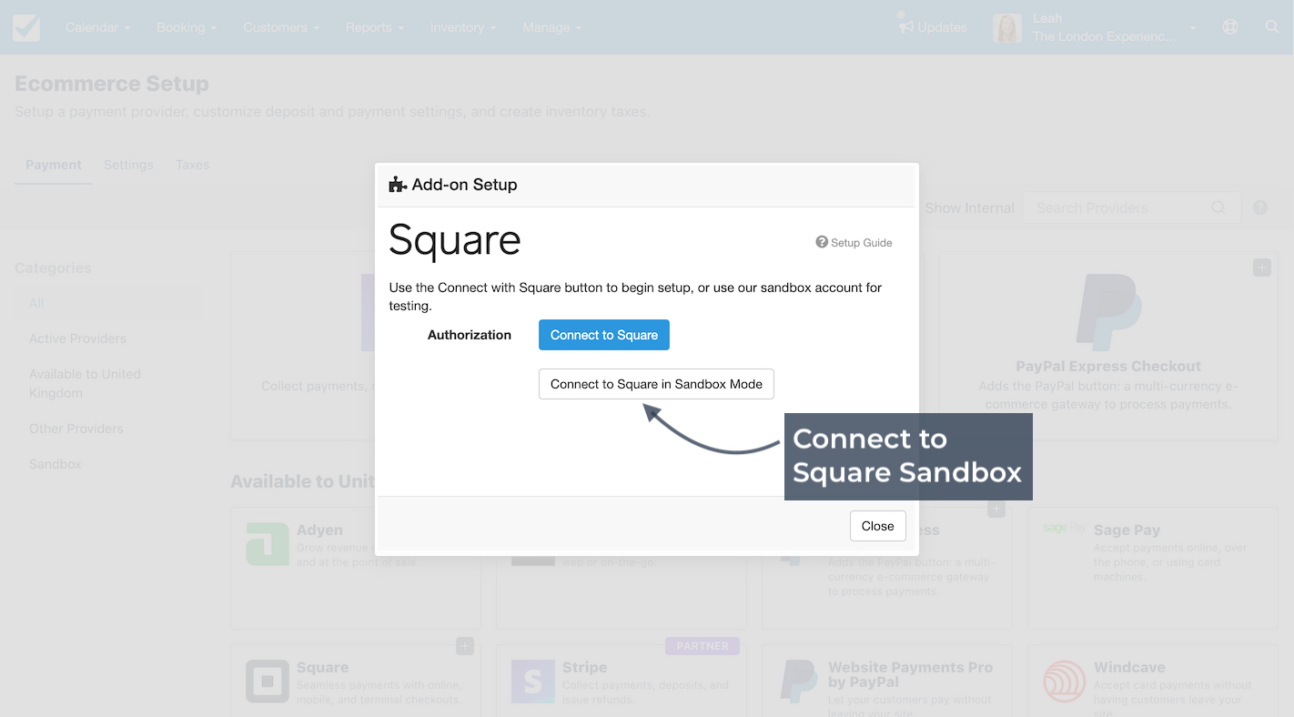 Add On Setup Sand Box
