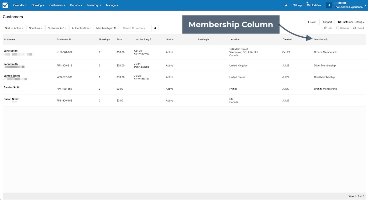 Membership Column