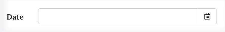 Example of date field