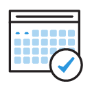 Category icon of a calendar, indicating booking calendar options.