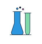 Category icon of beakers, indicating lab work.