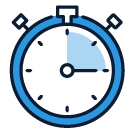 Callout icon of a clock, indicating a timeline.