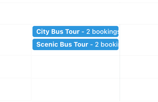 Example of assets that staff have assigned automatically or manually, which the system displays in blue.