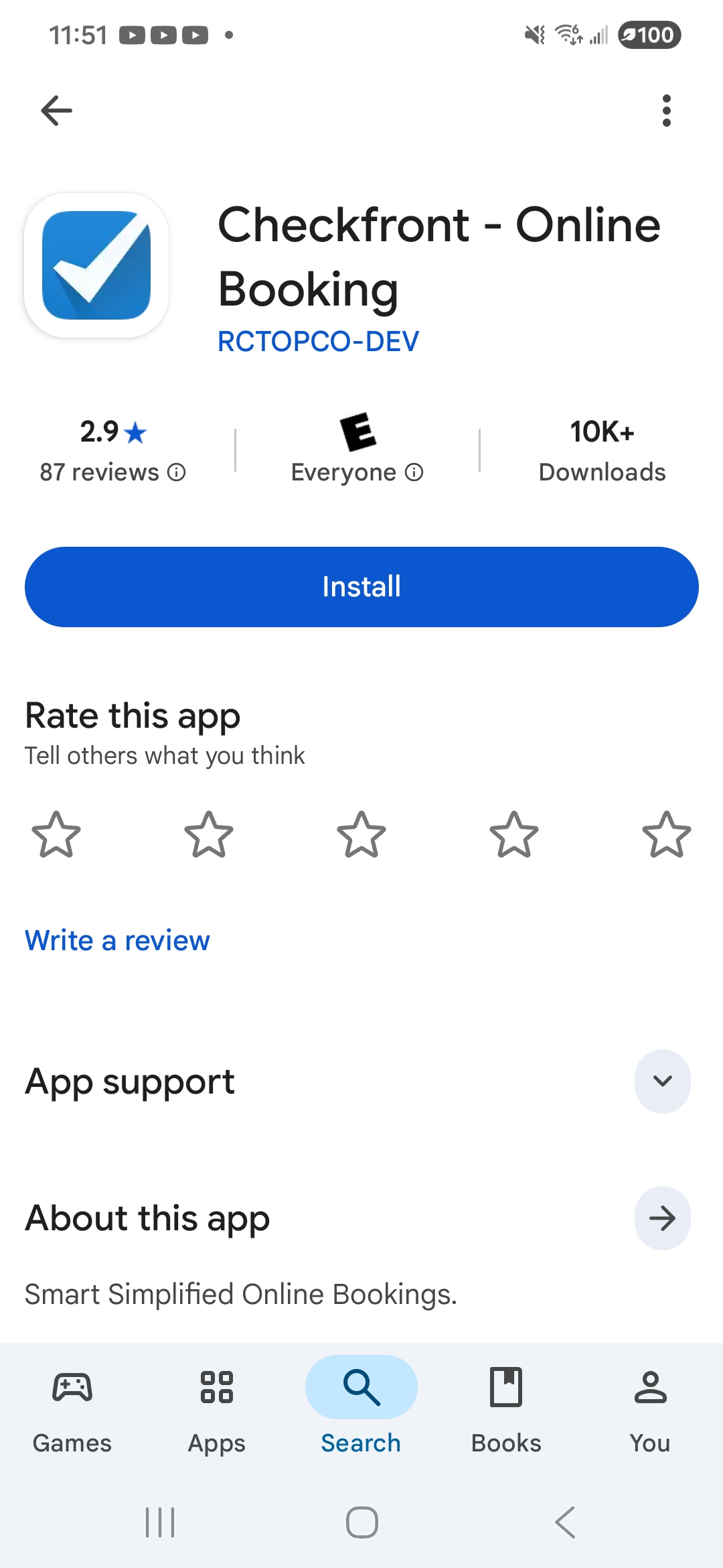 Checkfront Online Booking app in Google Play Store