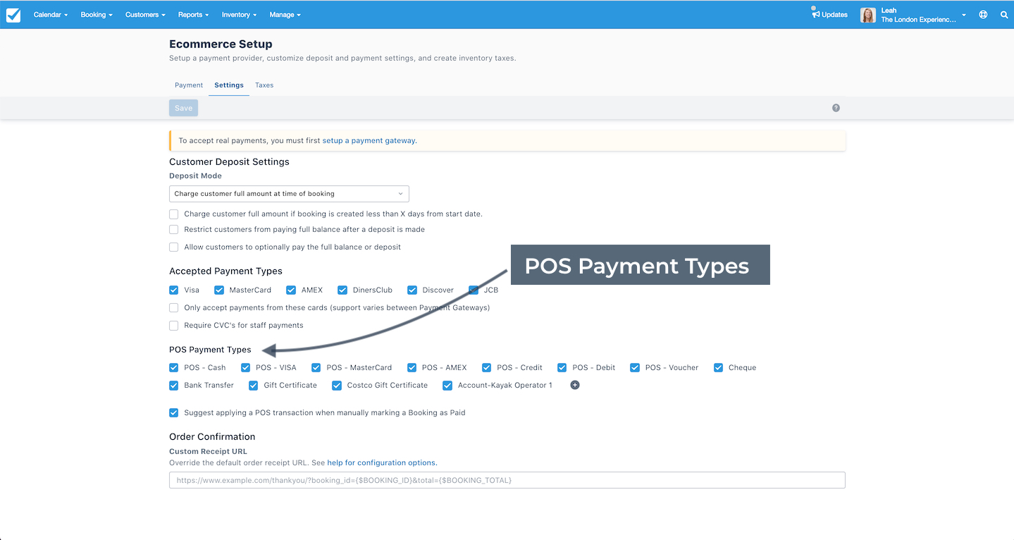 POS Payment Types