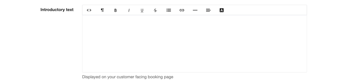 Booking Page Intro Text