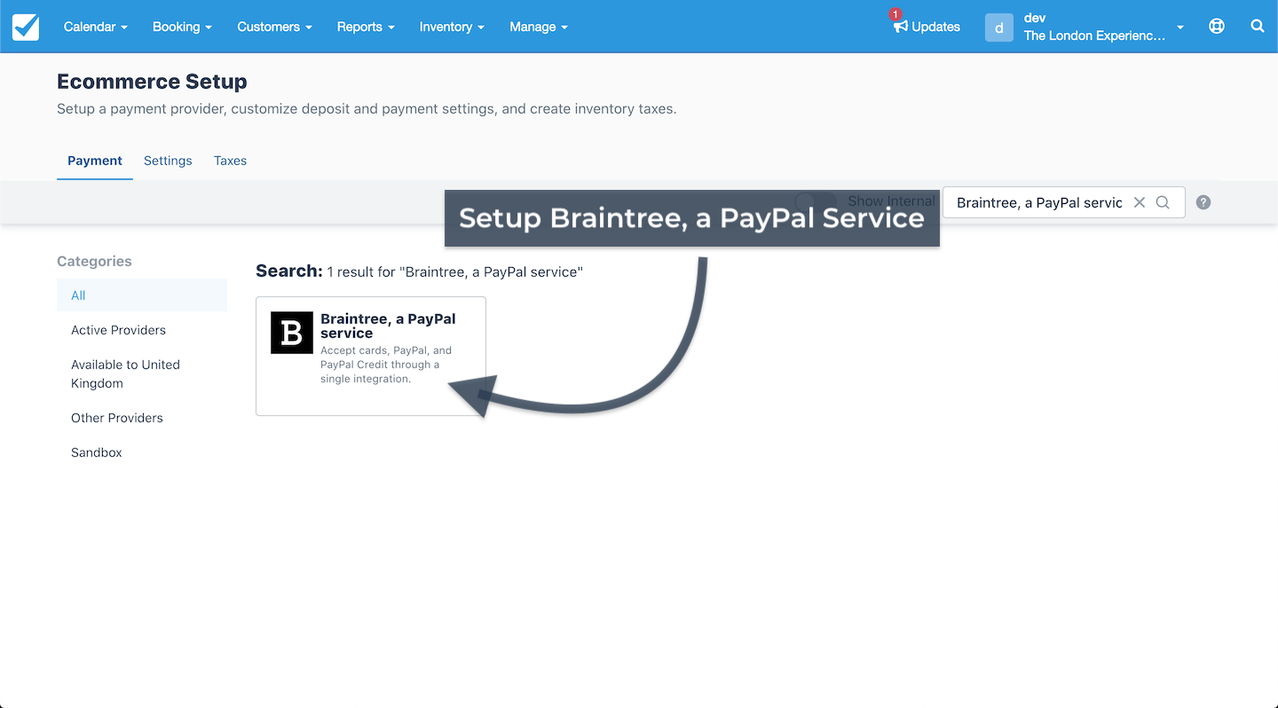 Braintree a PayPal Service setup