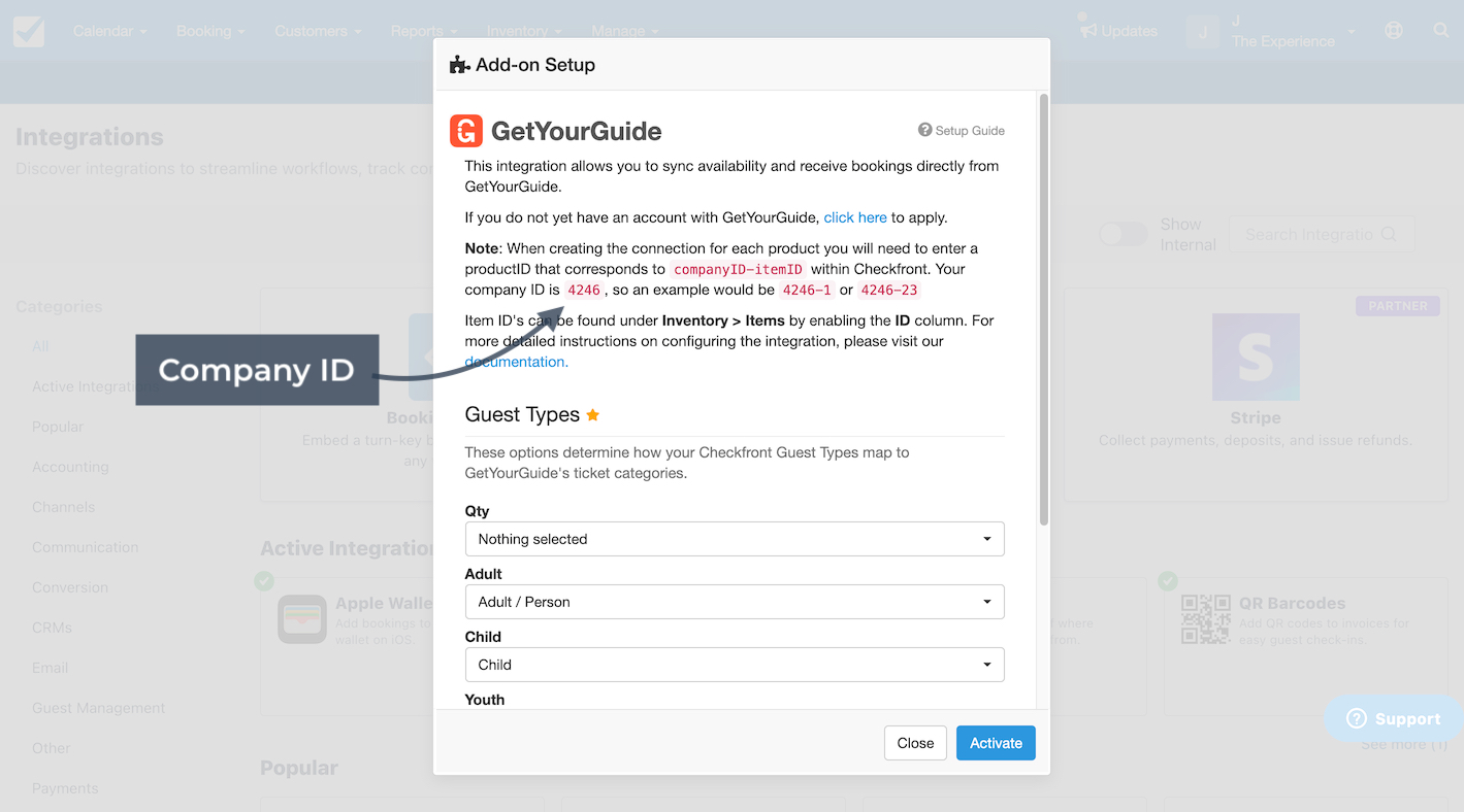 GetYourGuide Add-on