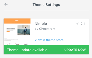 Theme Update Available
