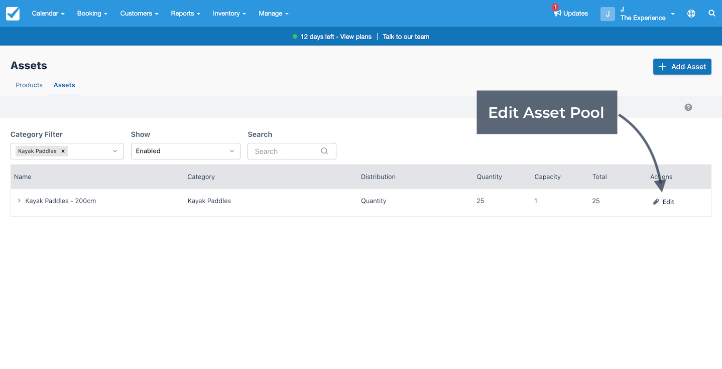 Edit Asset Pools