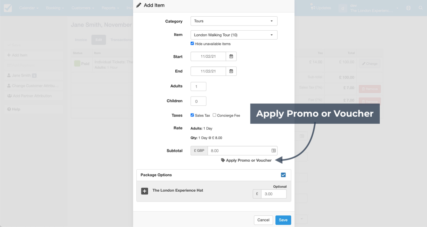 Add Promo Link