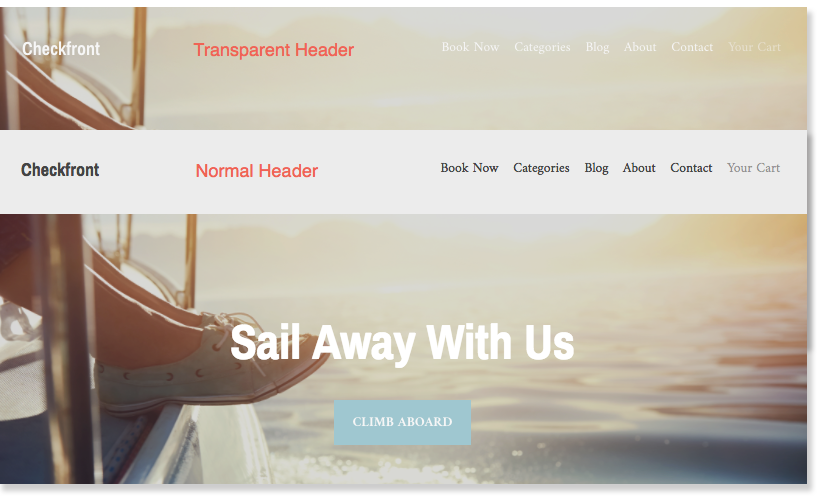 Discover Header Transparent