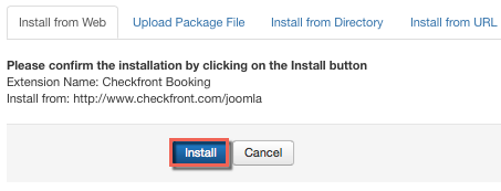 Joomla Install Confirm