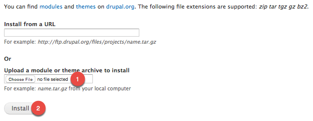 Drupal Choose File
