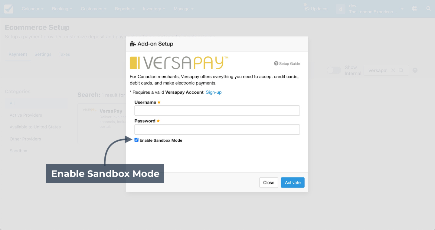 VersaPay Sandbox