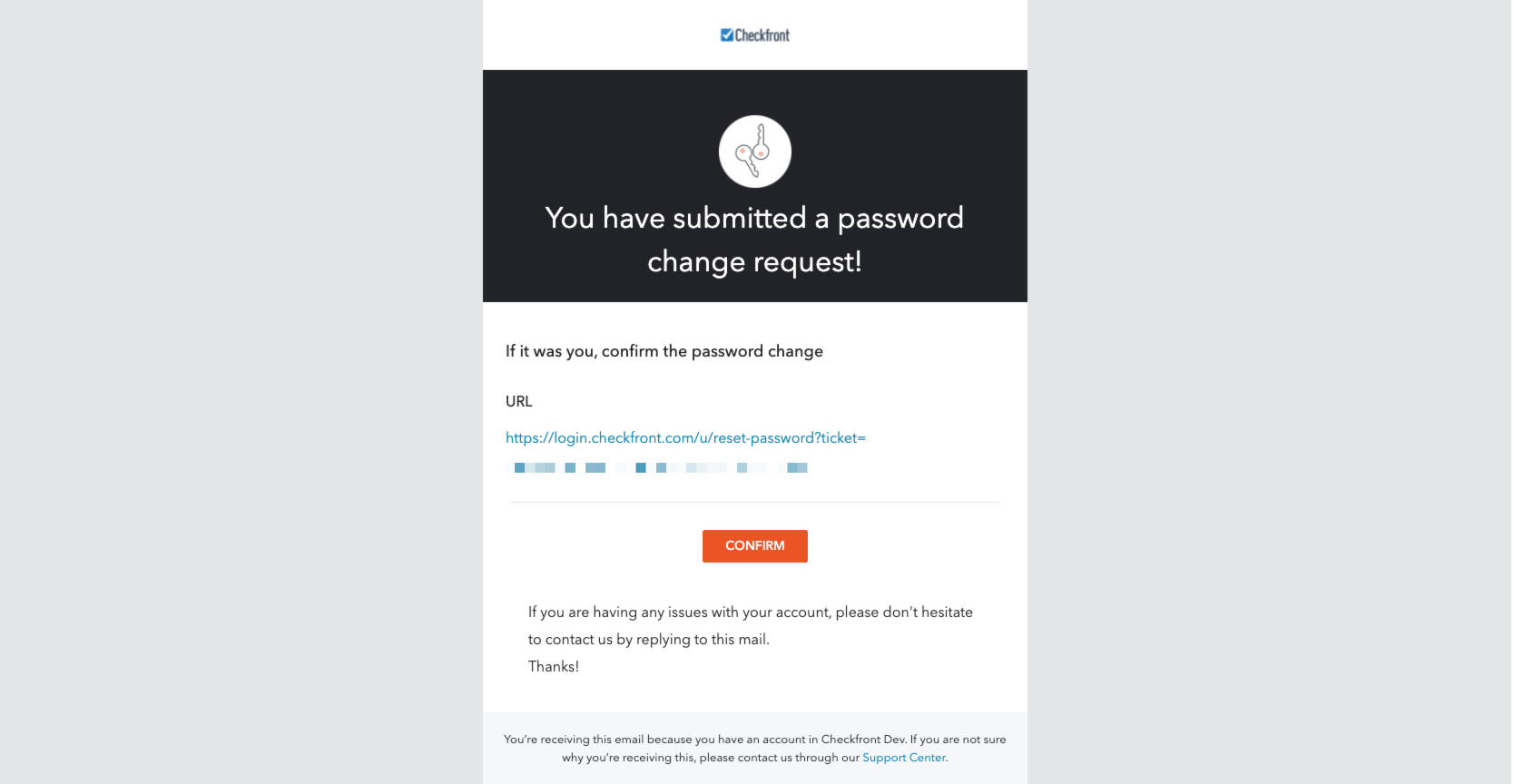 Password Change Email