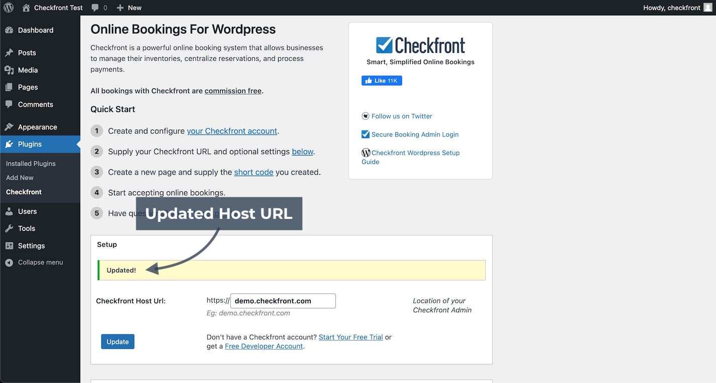 WordPress Host URL Updated