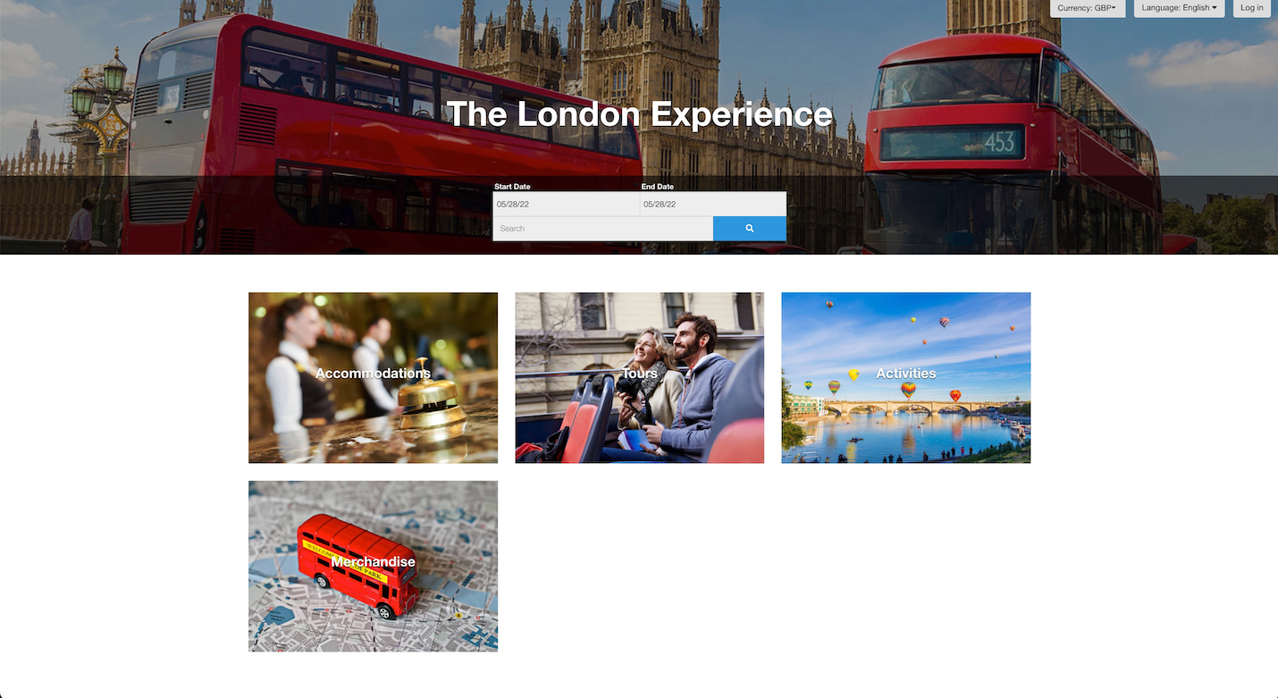 Category Booking Page