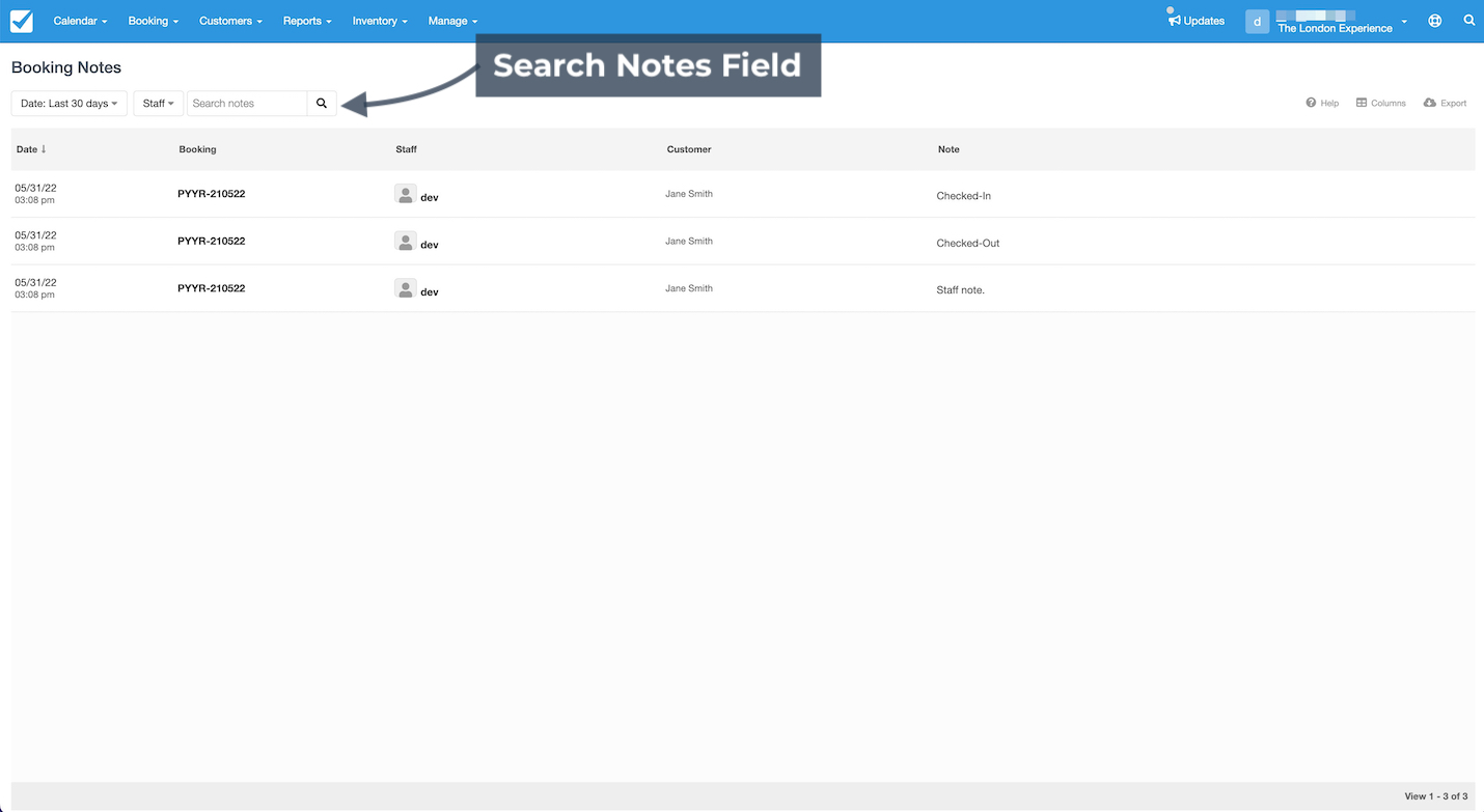 Notes Search