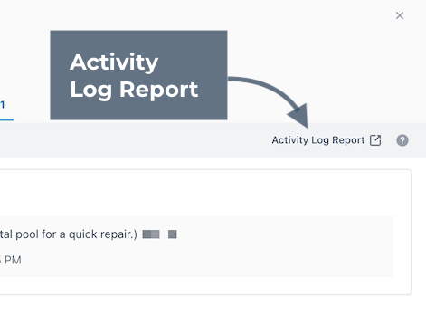 Activity Log Report